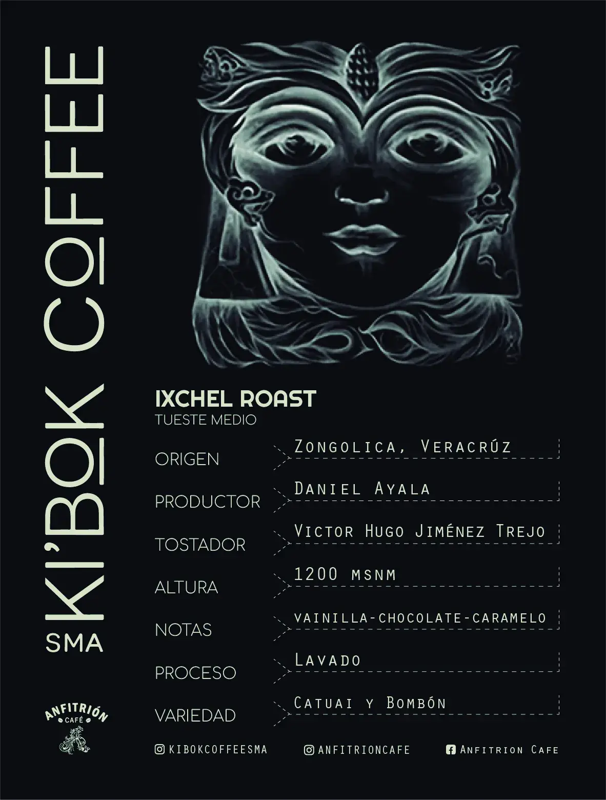 Ki'bok Signature Blend 2026 coffee bag label